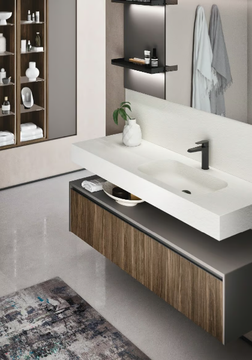 ELITE 07 - Suspended bathroom cabinet with drawers by Gruppo Geromin - view 3
